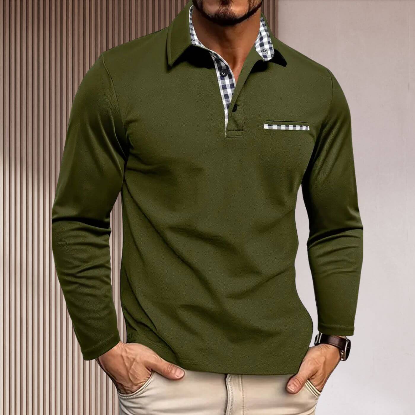 Alphonse™ – Chemise Ajustée à Manches Longues Élégante