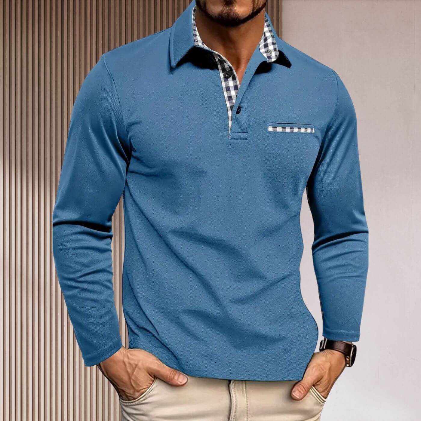 Alphonse™ – Chemise Ajustée à Manches Longues Élégante