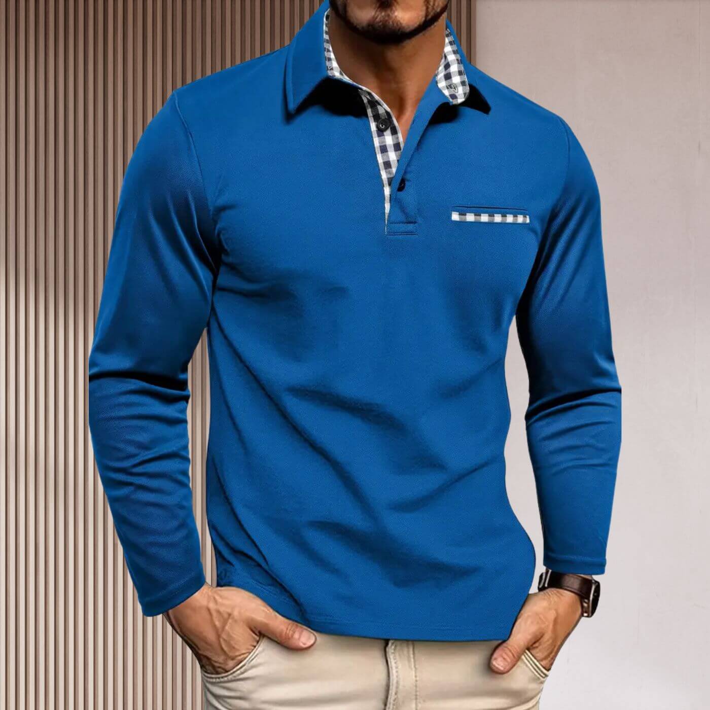 Alphonse™ – Chemise Ajustée à Manches Longues Élégante