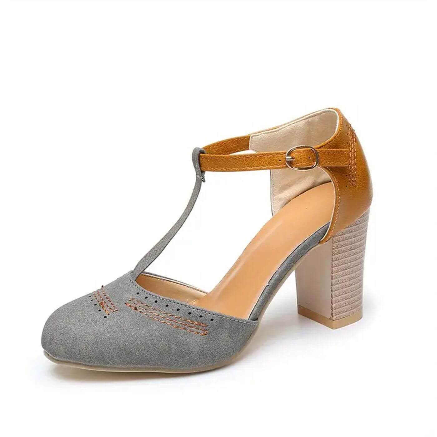 Amance™ – Sandales Orthopédiques à Talon Carré Élégant
