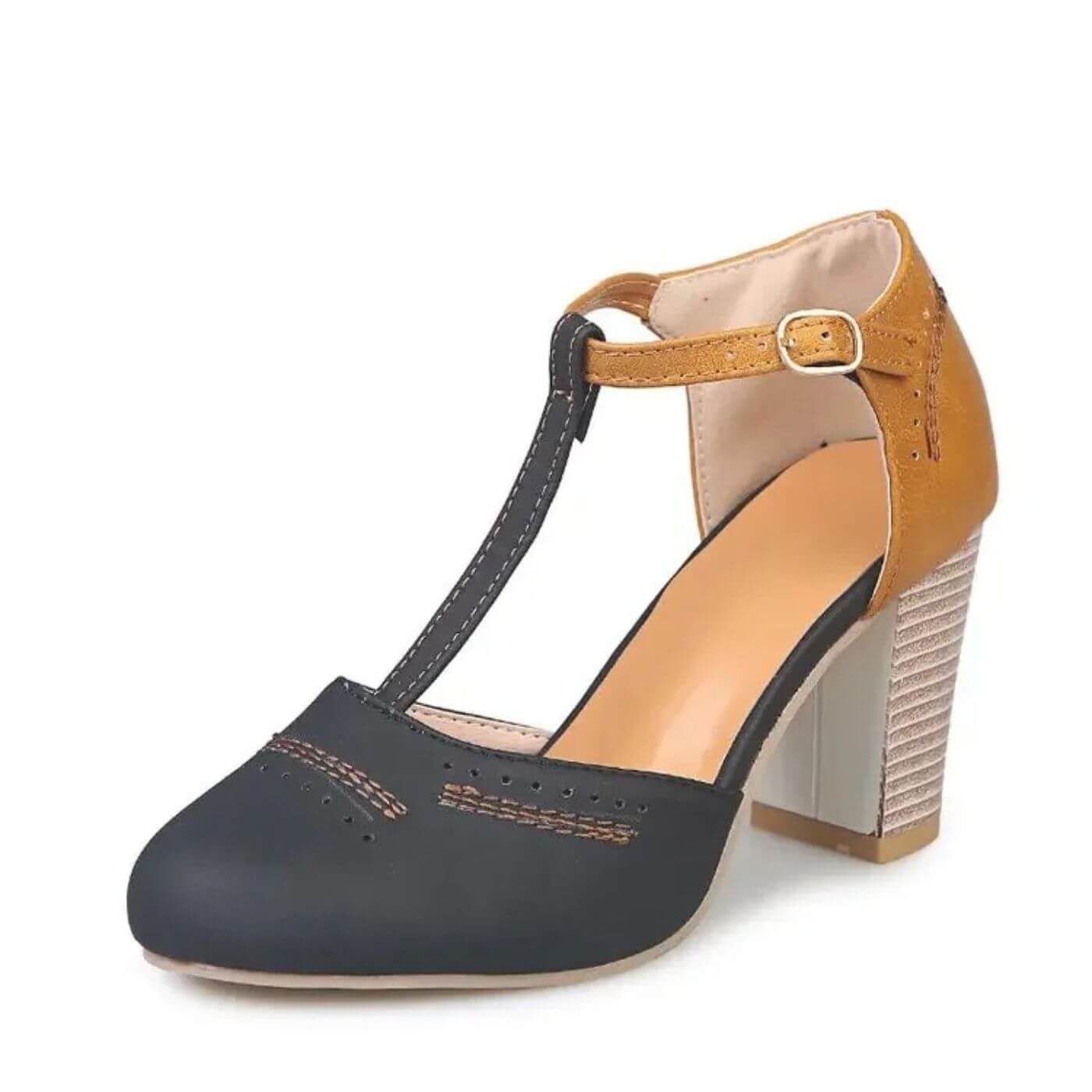 Amance™ – Sandales Orthopédiques à Talon Carré Élégant