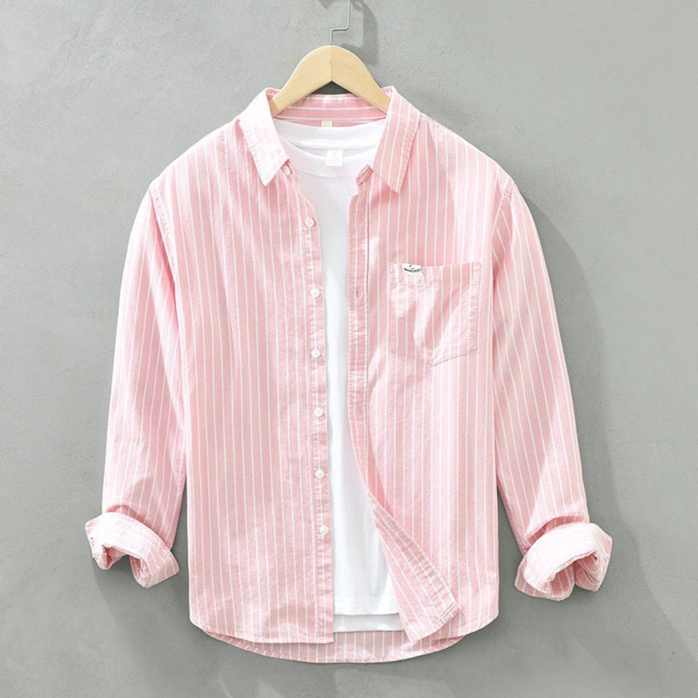 Antonin™ – Chemise Rayée Manches Longues Premium