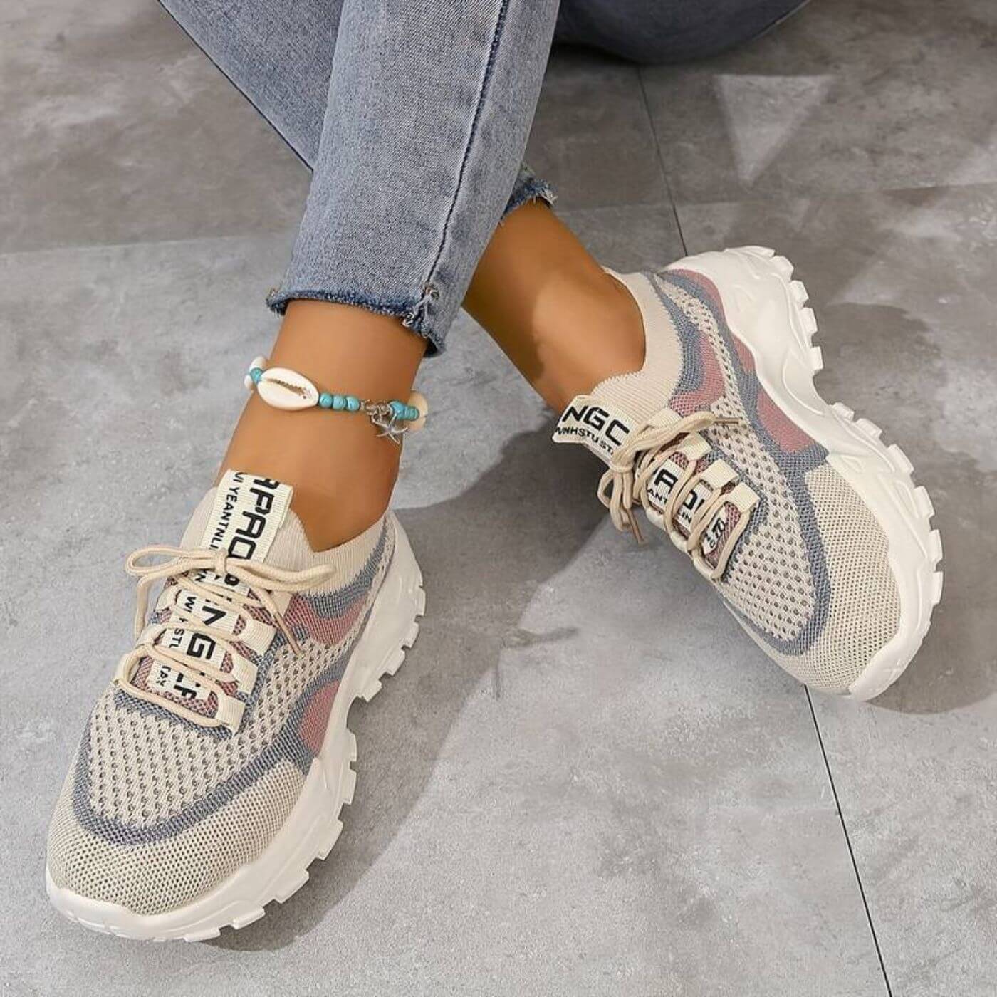 Christelle™ - Baskets Orthopédiques Tricotées Respirantes