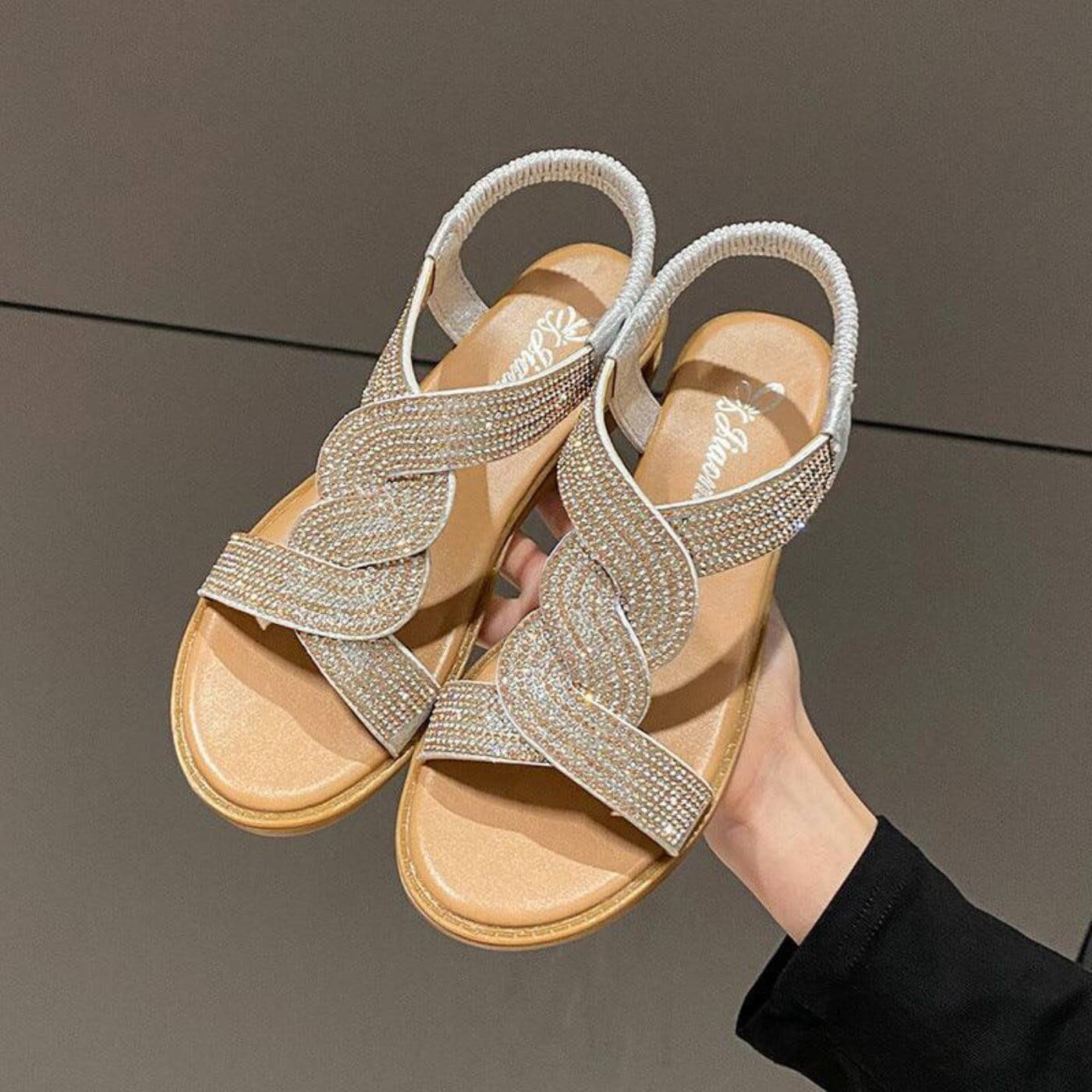Clarisse™ – Sandales Orthopédiques à Bout Fermé et Talon Compensé
