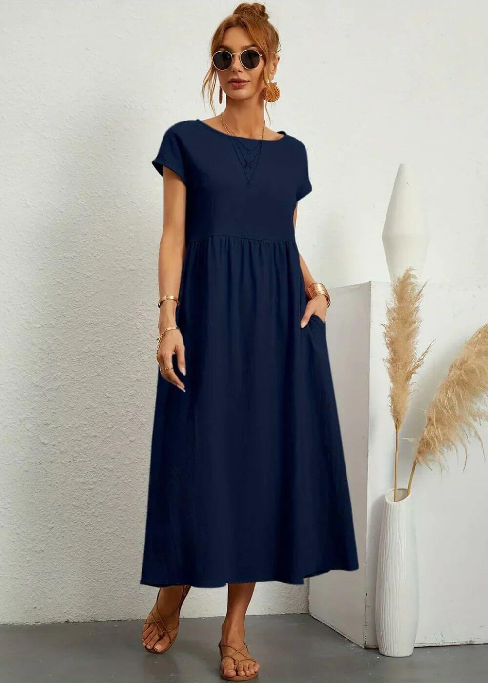 Elsa™ – Robe d'Été Élégante avec Poches