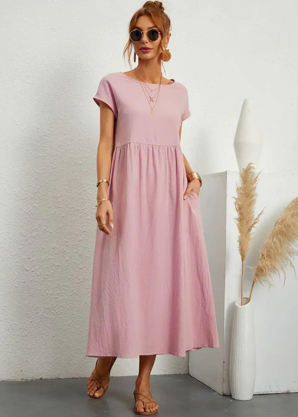 Elsa™ – Robe d'Été Élégante avec Poches