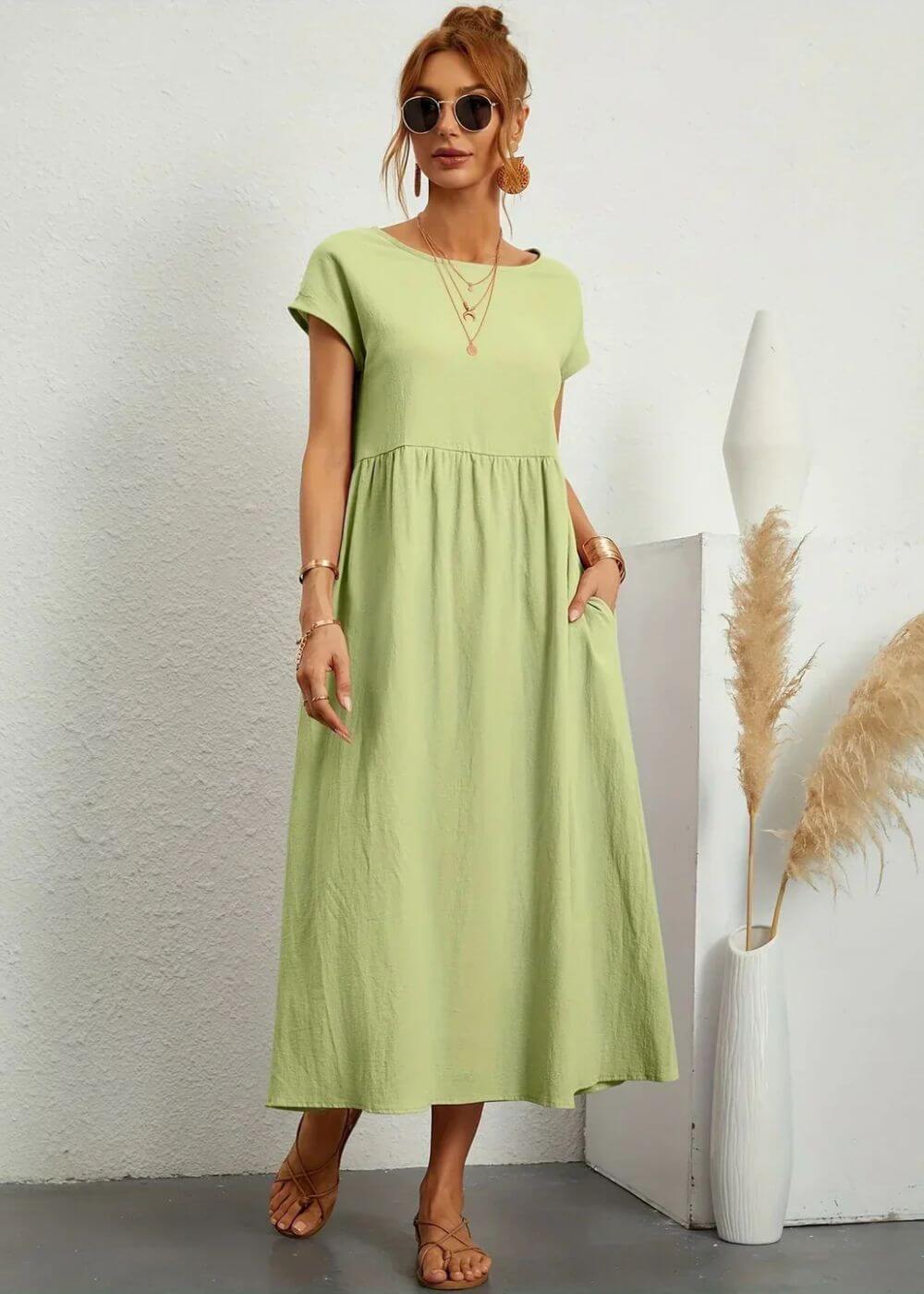 Elsa™ – Robe d'Été Élégante avec Poches