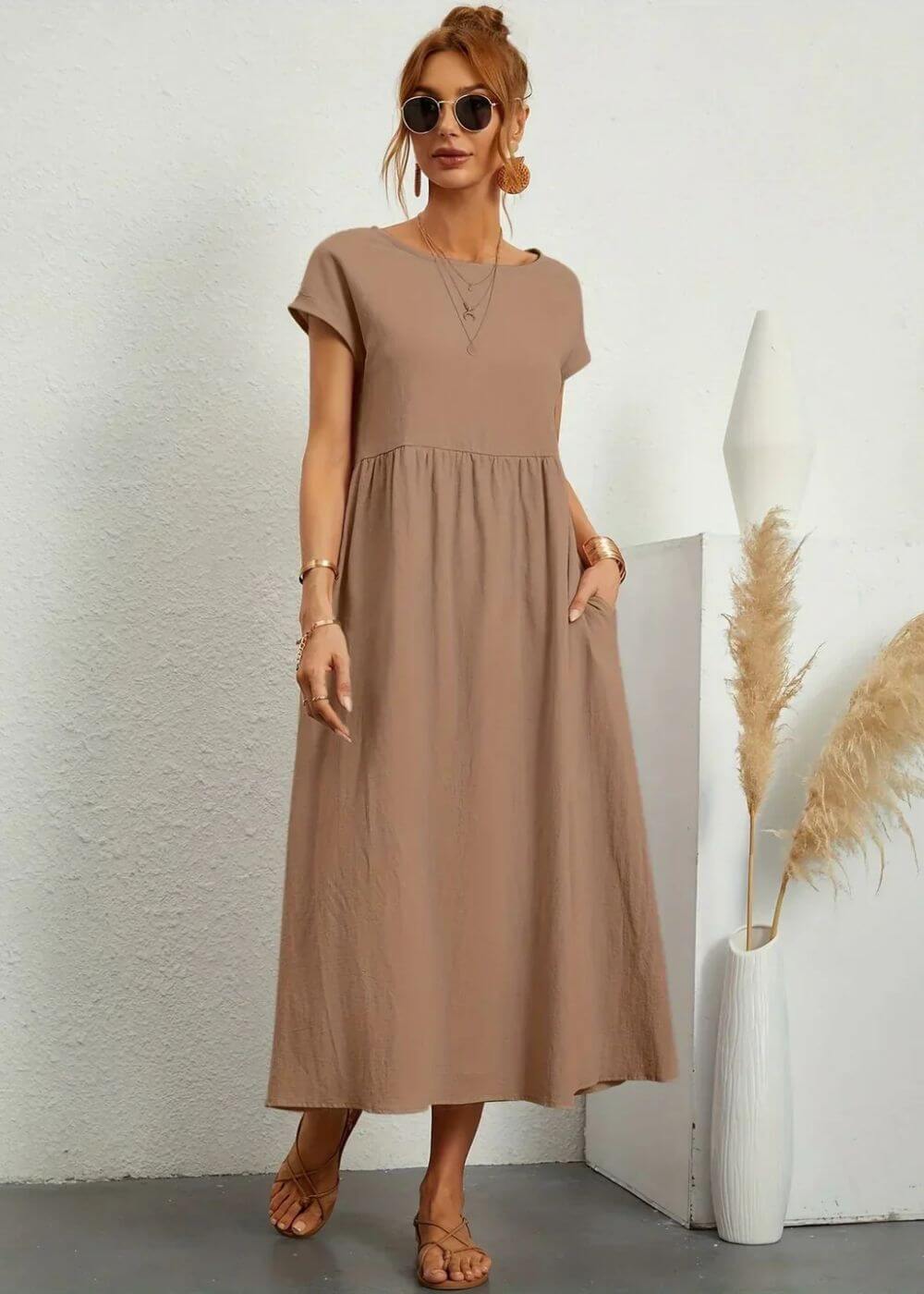 Elsa™ – Robe d'Été Élégante avec Poches