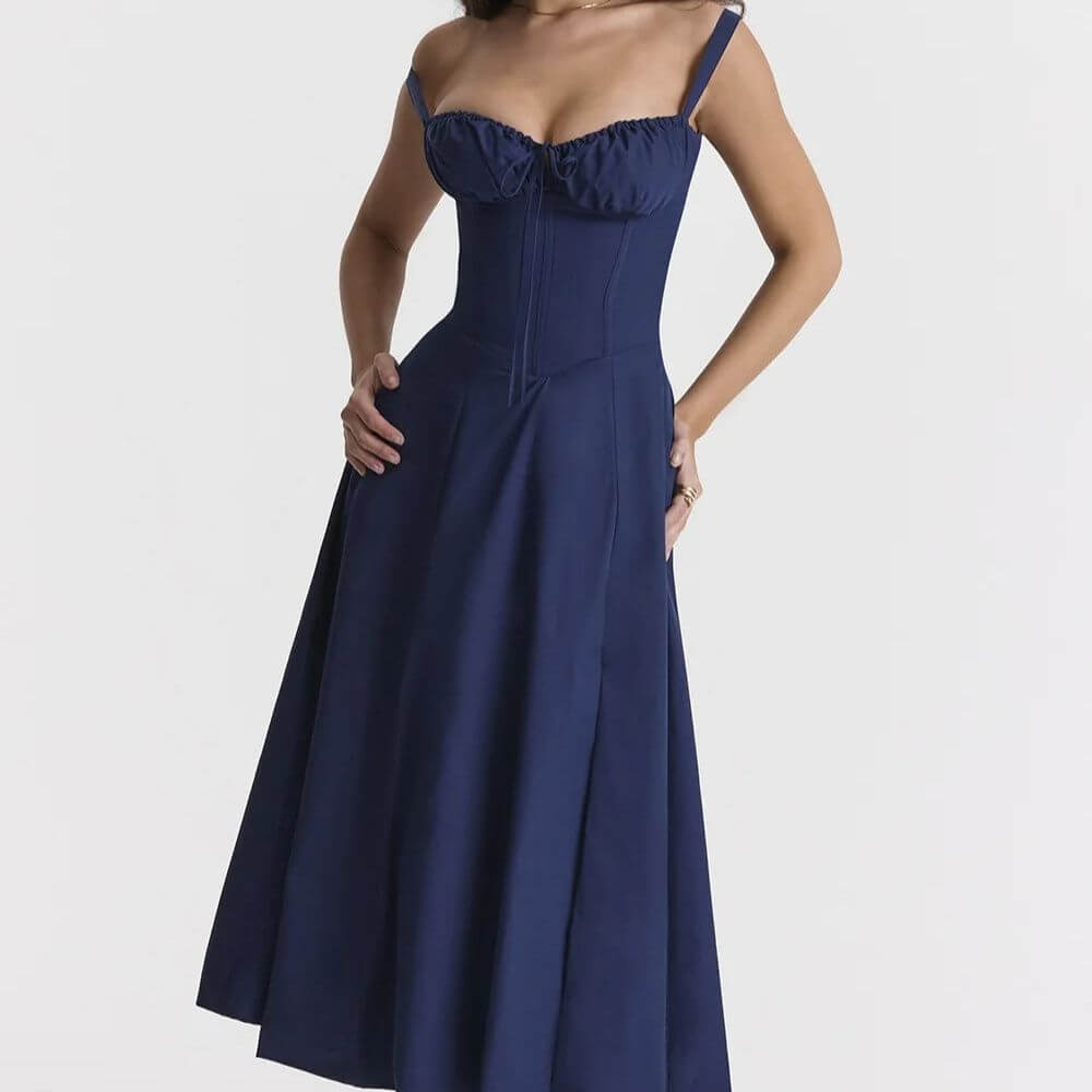 Robe femme élégante à imprimé floral – tendance chic été 2025