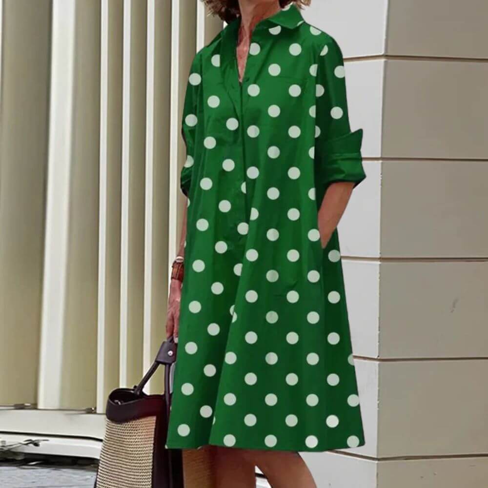 Robe chemise élégante ceinturée – look chic et décontracté