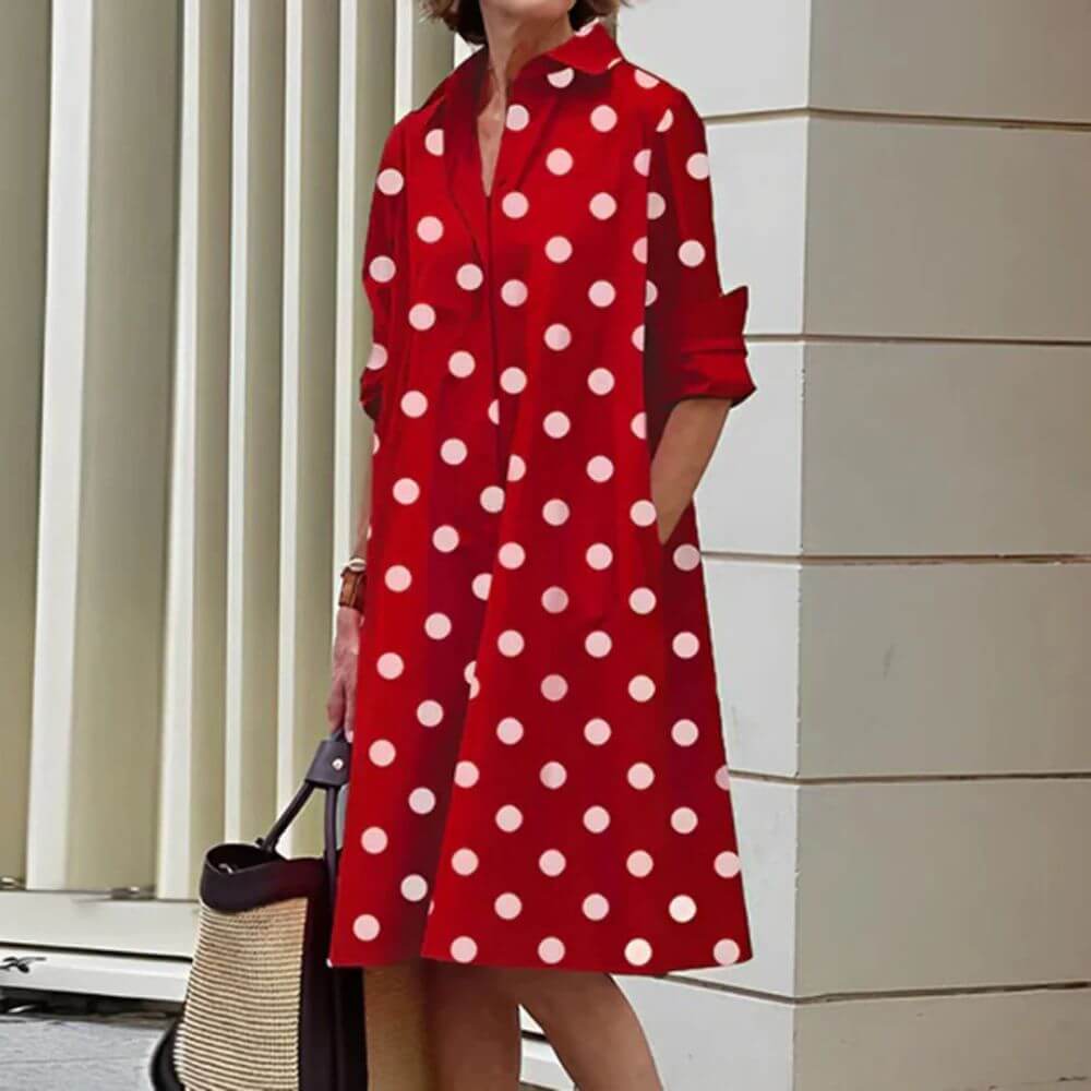 Robe chemise élégante ceinturée – look chic et décontracté