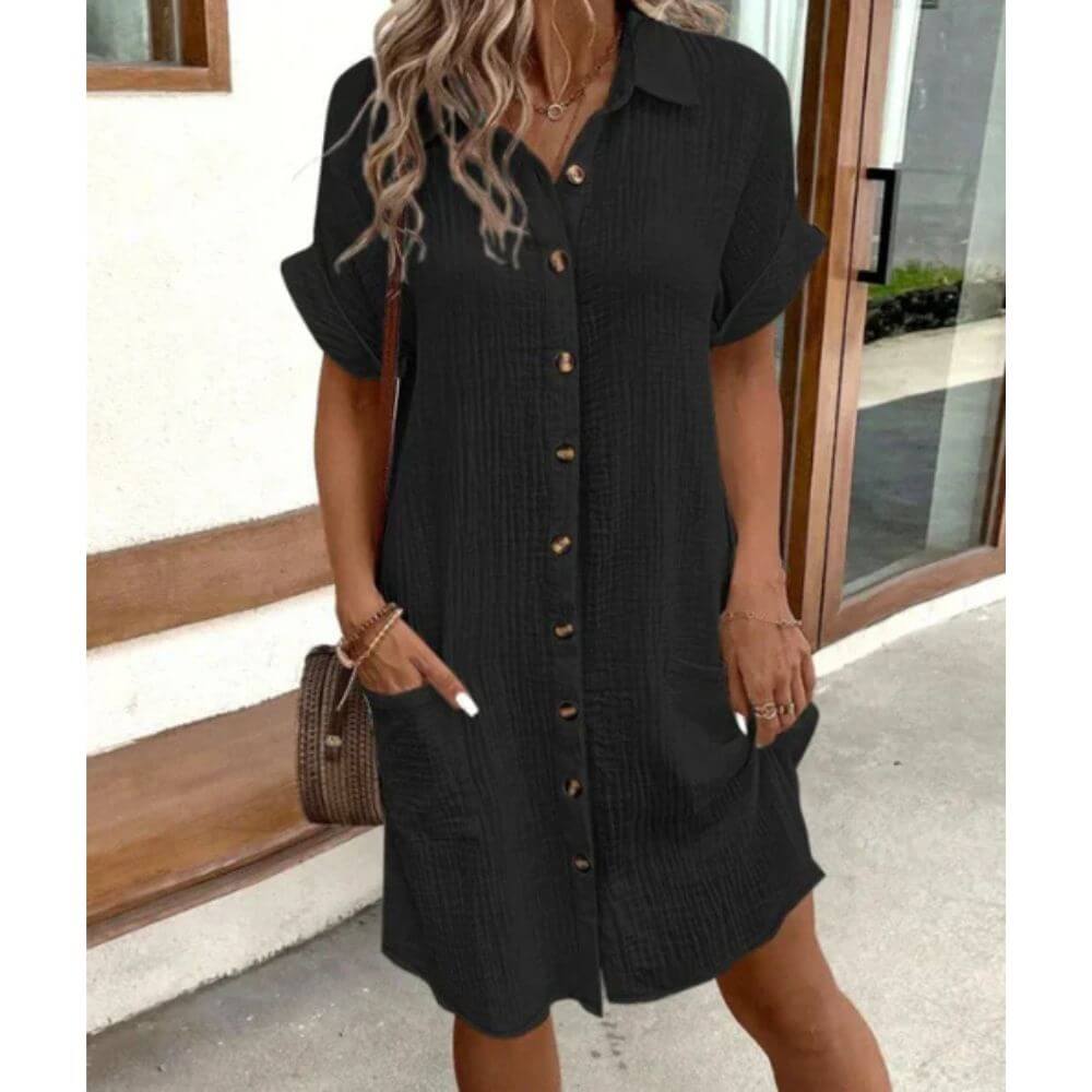 Robe d'été élégante et fluide pour un look estival tendance