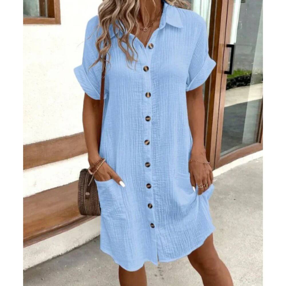 Robe d'été élégante et fluide pour un look estival tendance