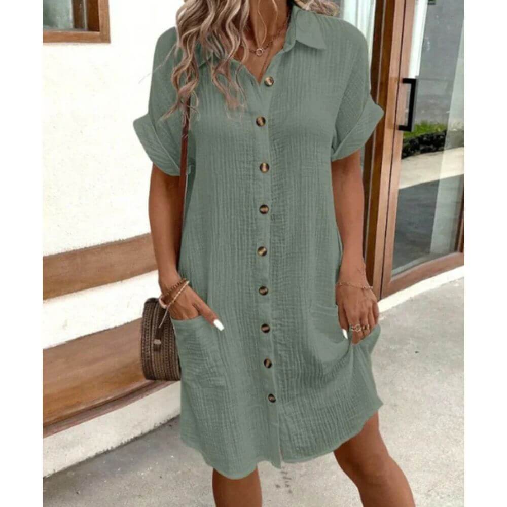 Robe d'été élégante et fluide pour un look estival tendance