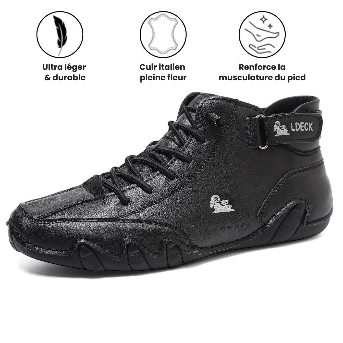 Gianni™ – Chaussures Orthopédiques Pieds Nus en Cuir Premium