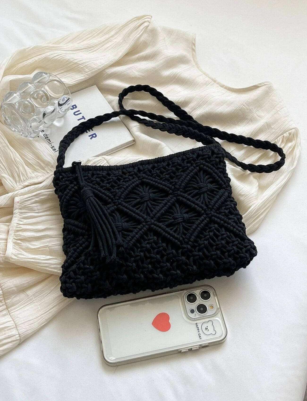 Justina™ – Sac Bandoulière Tressé Élégant