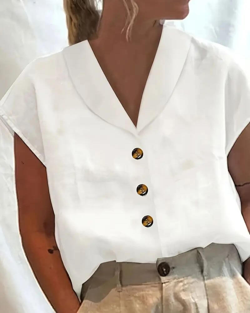 Lisa™ - Blouse Confortable à Col