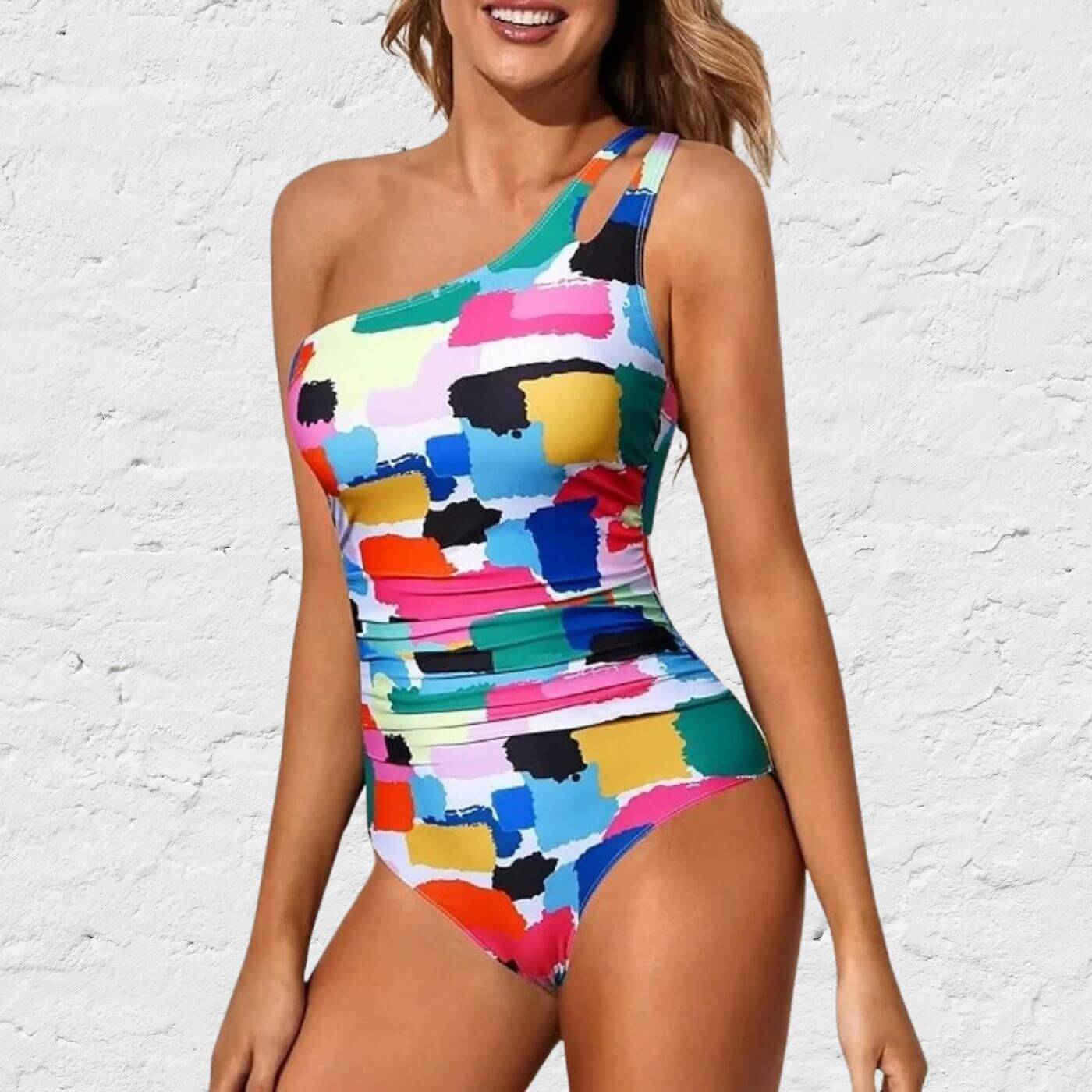 Louisa™ – Maillot Asymétrique Une Épaule