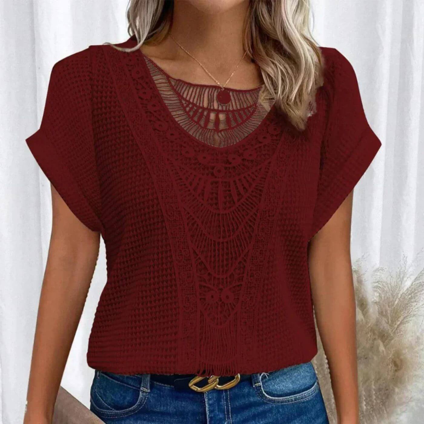 Lucie™ – Blouse Légère et Respirante au Style Élégant