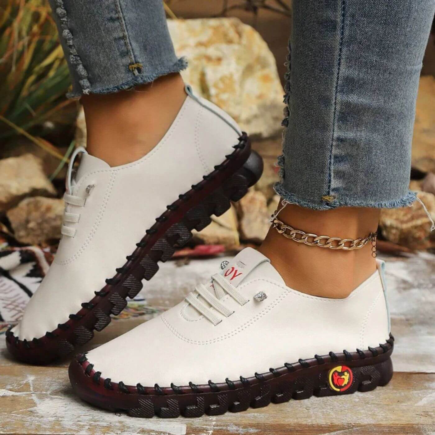 Malika™ - Chaussures Orthopédiques en Cuir Haut de Gamme