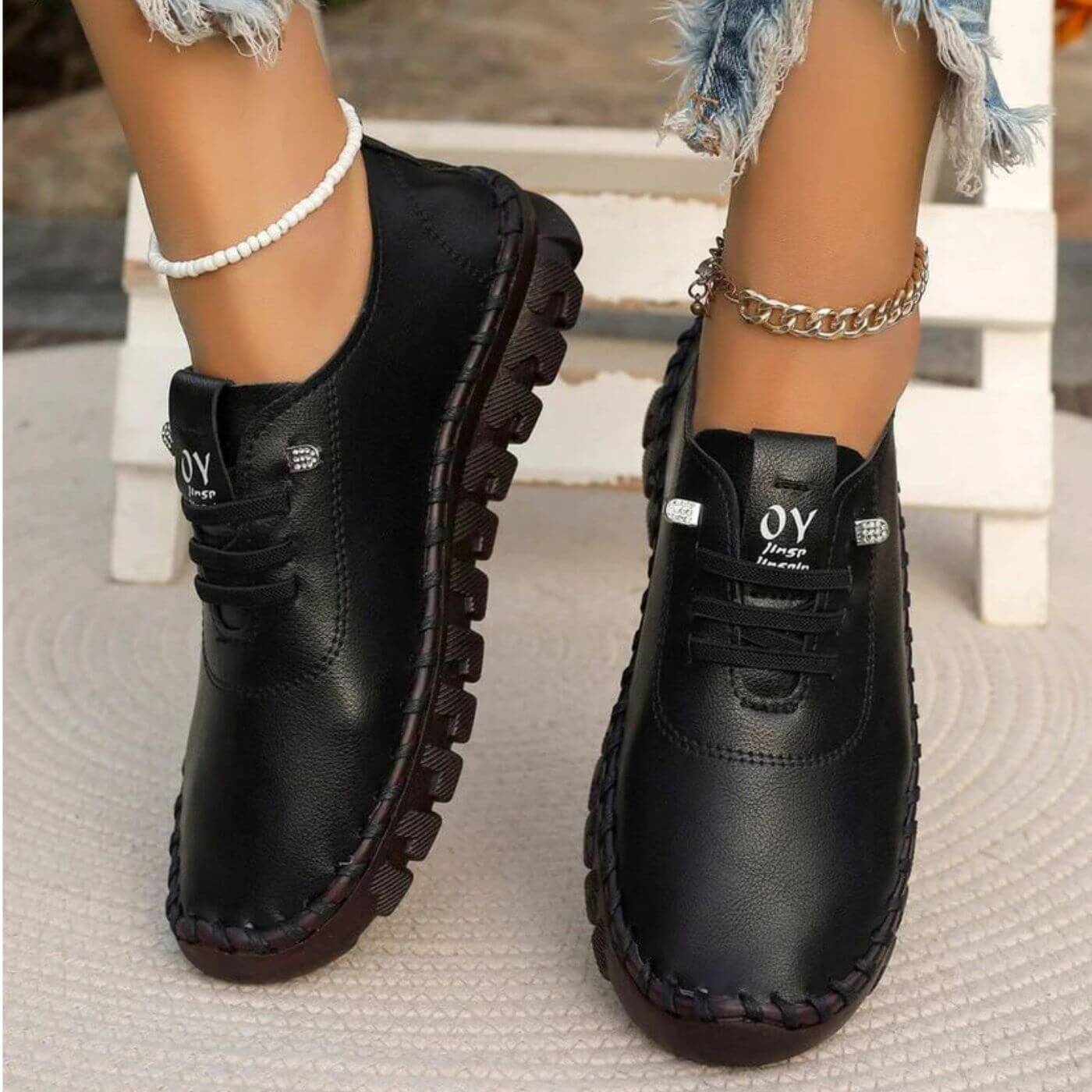 Malika™ - Chaussures Orthopédiques en Cuir Haut de Gamme