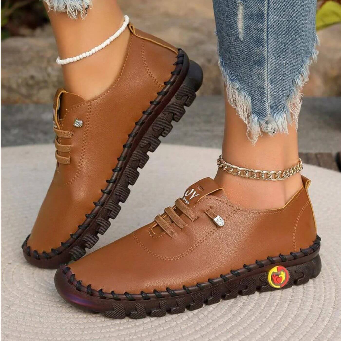 Malika™ - Chaussures Orthopédiques en Cuir Haut de Gamme