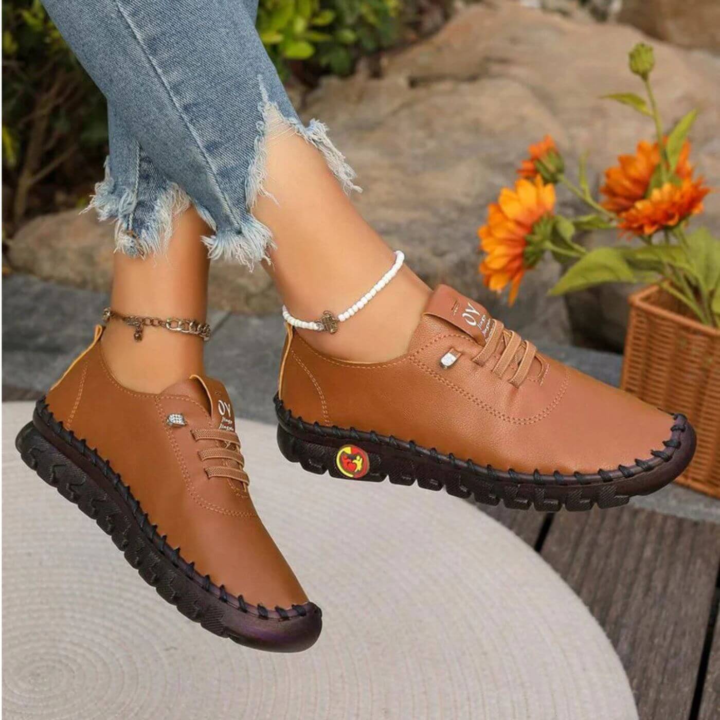Malika™ - Chaussures Orthopédiques en Cuir Haut de Gamme