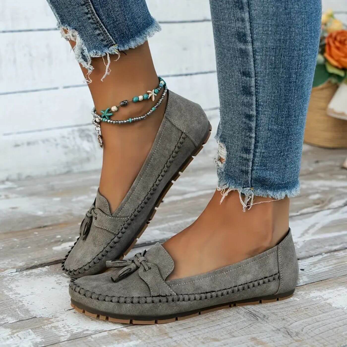 Perrine™ - Mocassins Orthopédiques Vintage