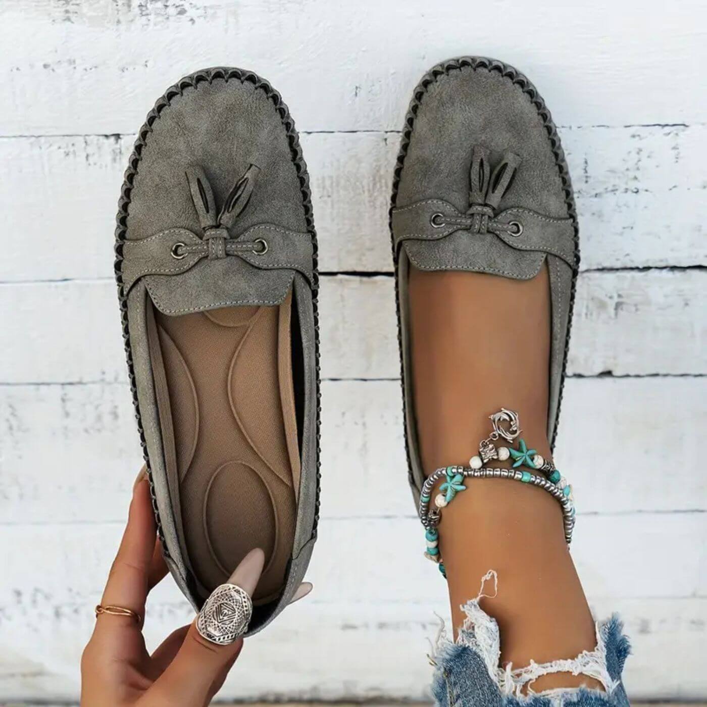 Perrine™ - Mocassins Orthopédiques Vintage