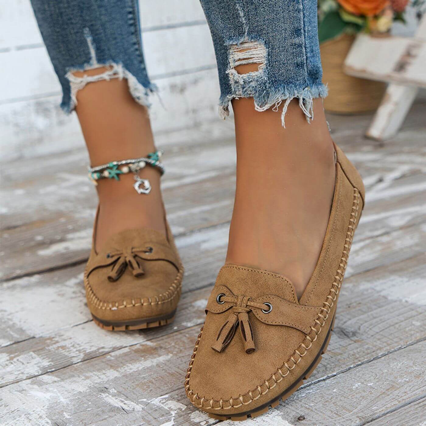 Perrine™ - Mocassins Orthopédiques Vintage