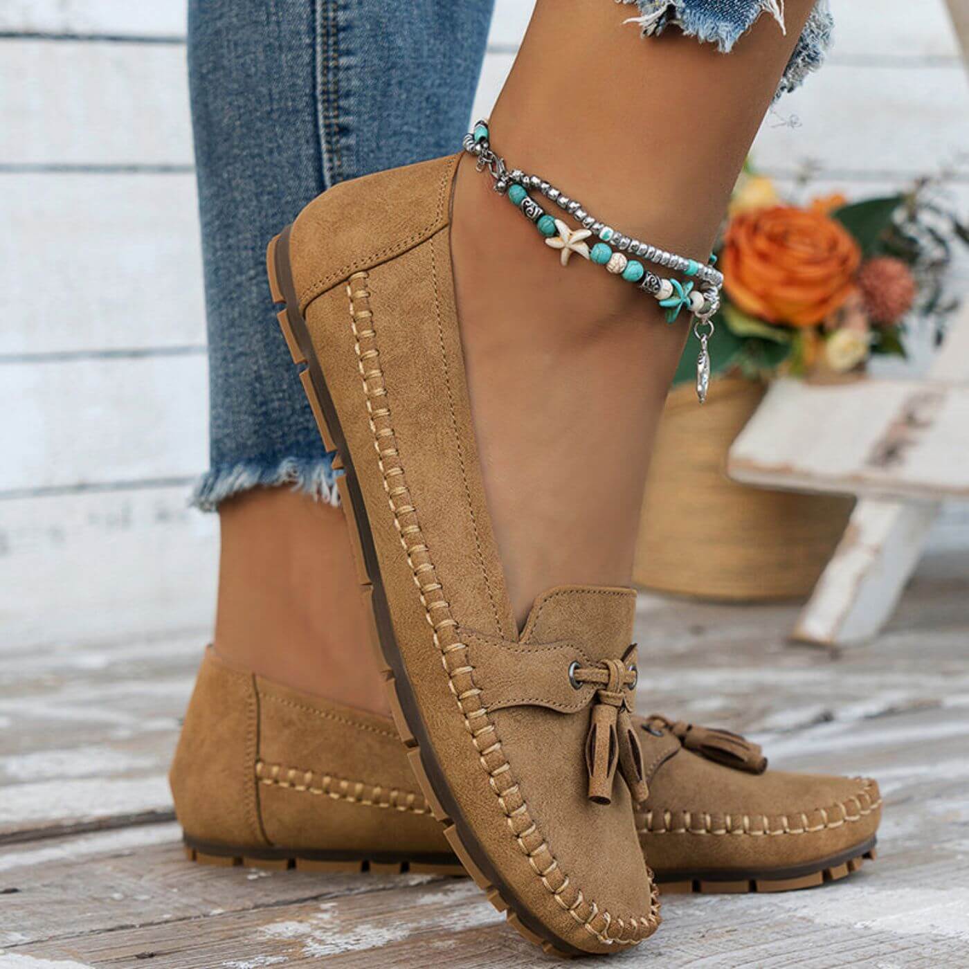 Perrine™ - Mocassins Orthopédiques Vintage