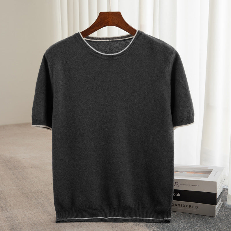 Pull en tricot doux de cachemire pour hommes