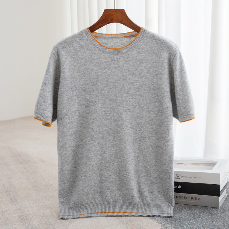 Pull en tricot doux de cachemire pour hommes