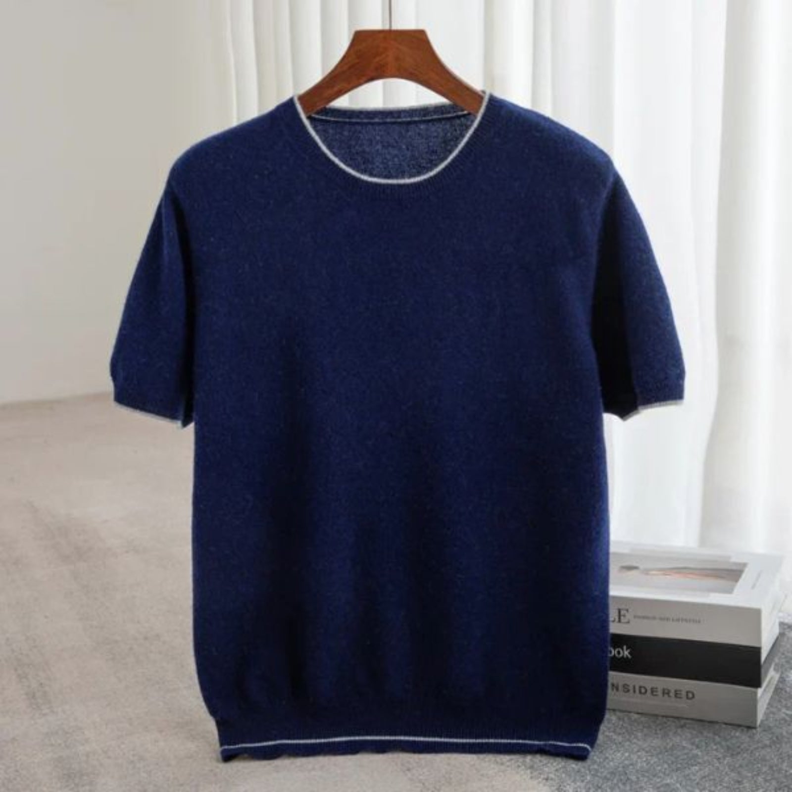 Pull en tricot doux de cachemire pour hommes
