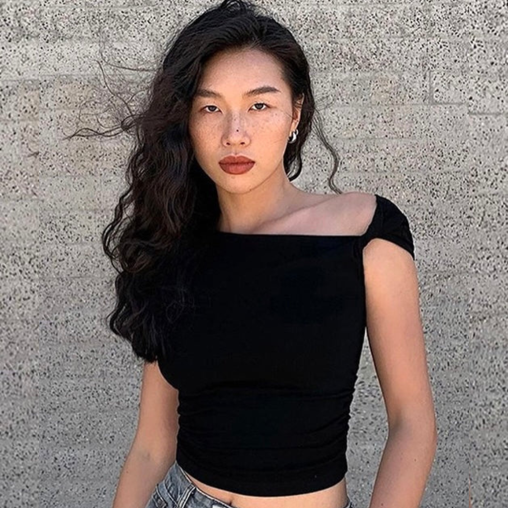 Top court à manches courtes