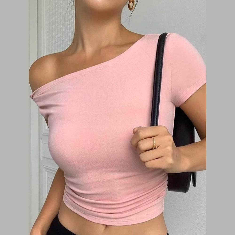 Top court à manches courtes