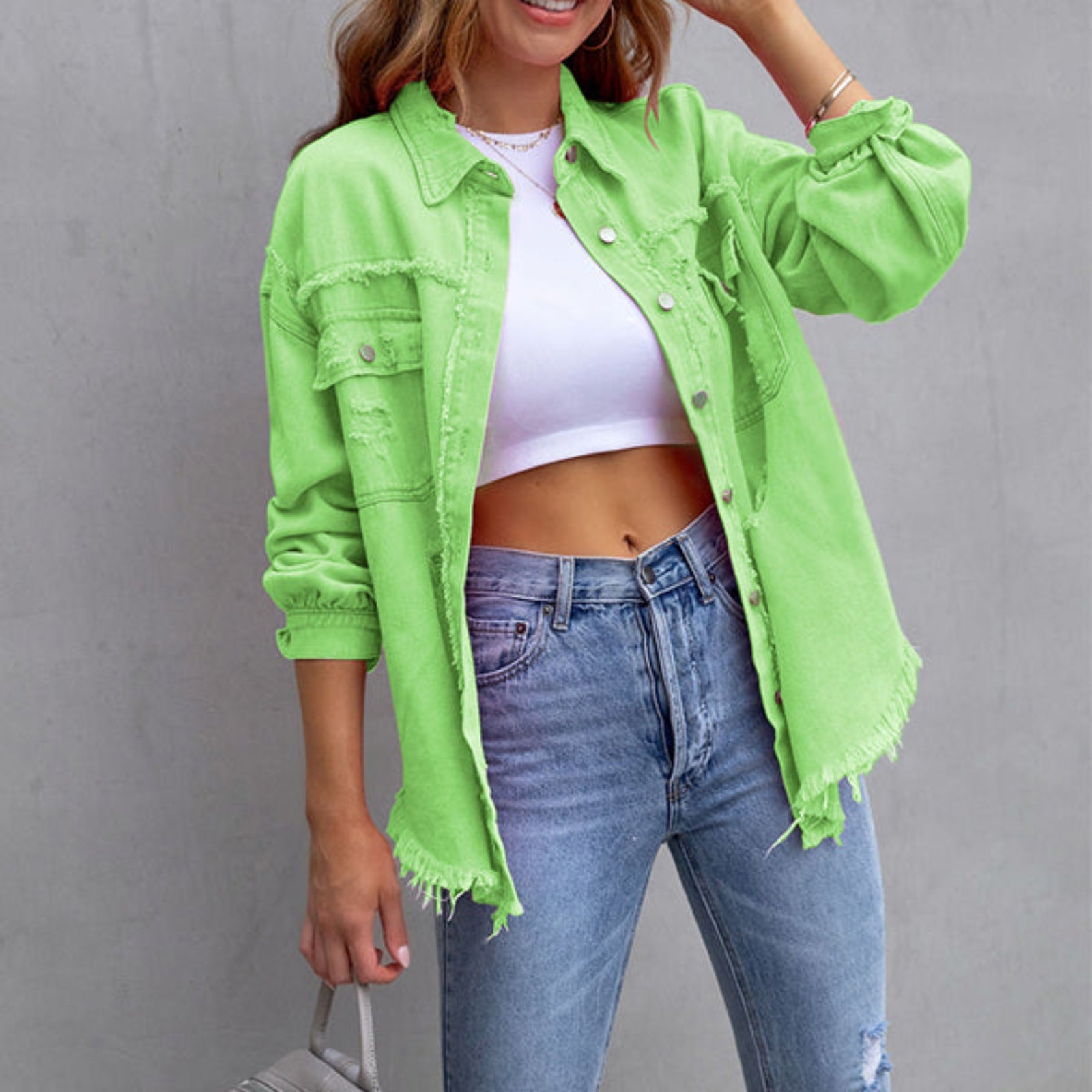 Veste en jean femme – Classique, ajustée et polyvalente