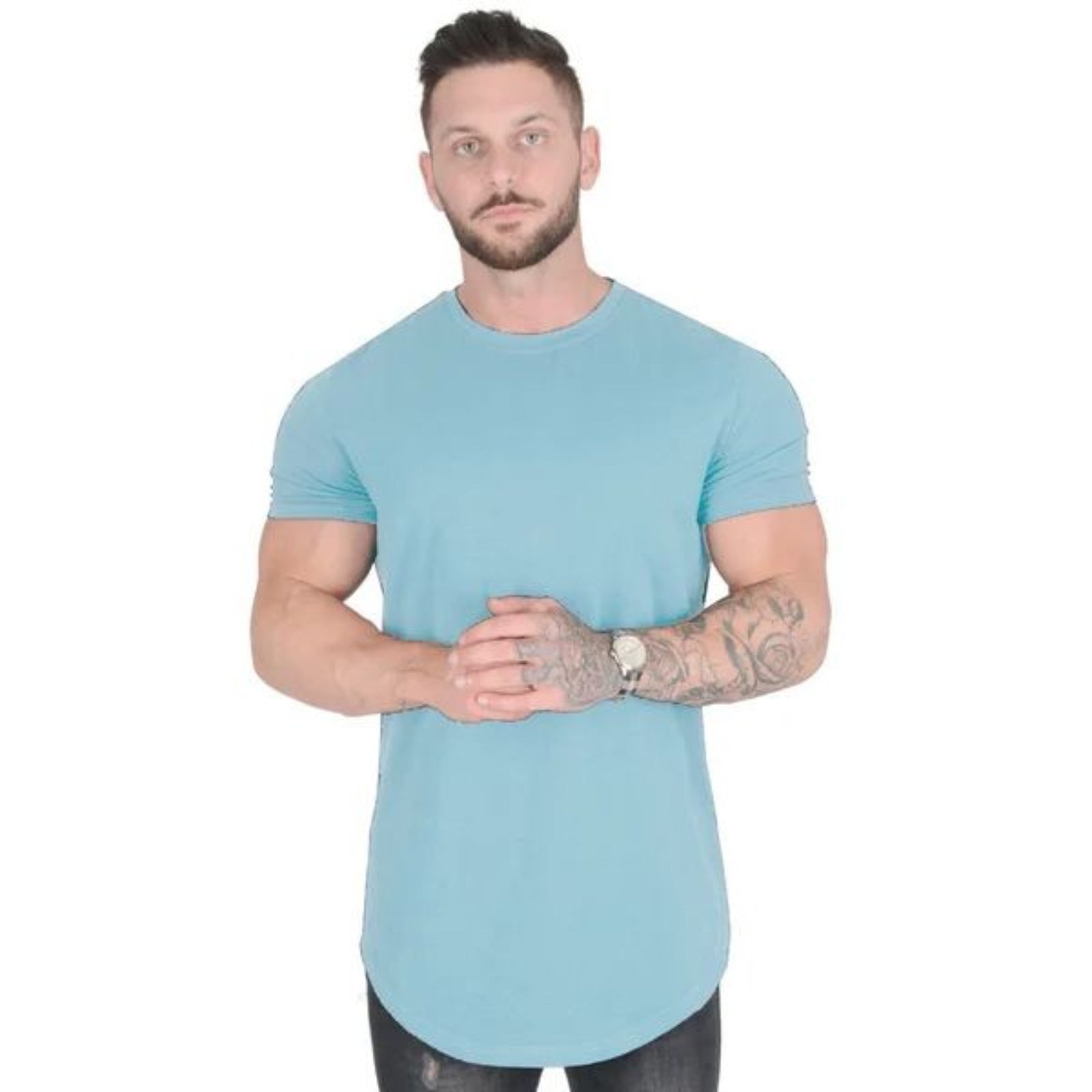 T-shirt Homme Coupe Tombante Moderne Décontracté