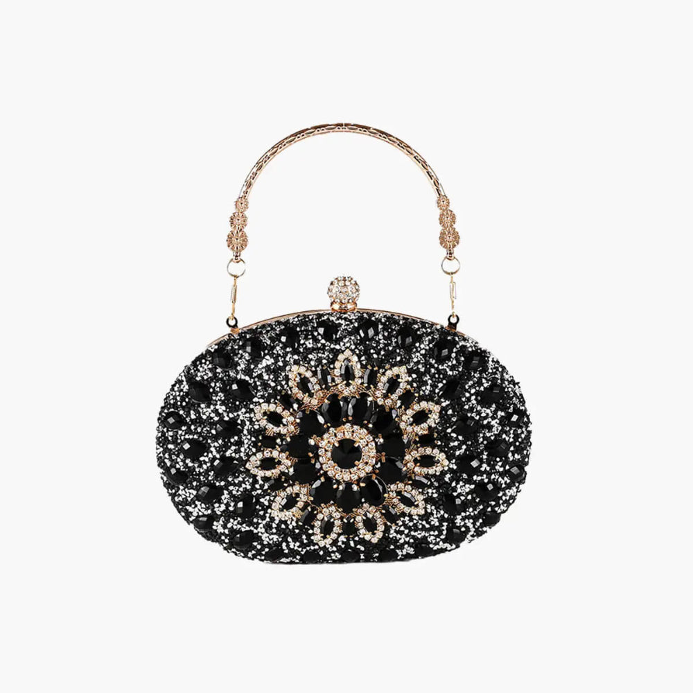 Eugenia – Pochette de soirée exclusive avec décor en pierres précieuses