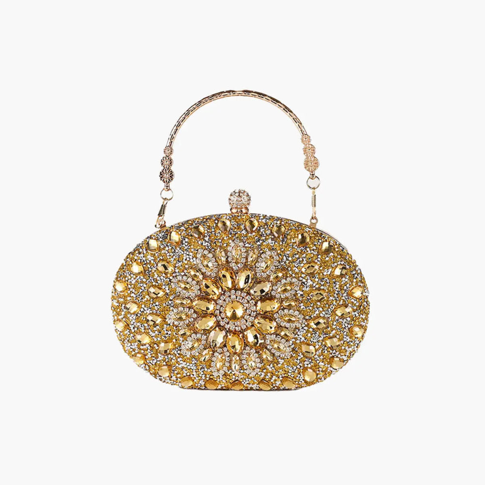 Eugenia – Pochette de soirée exclusive avec décor en pierres précieuses