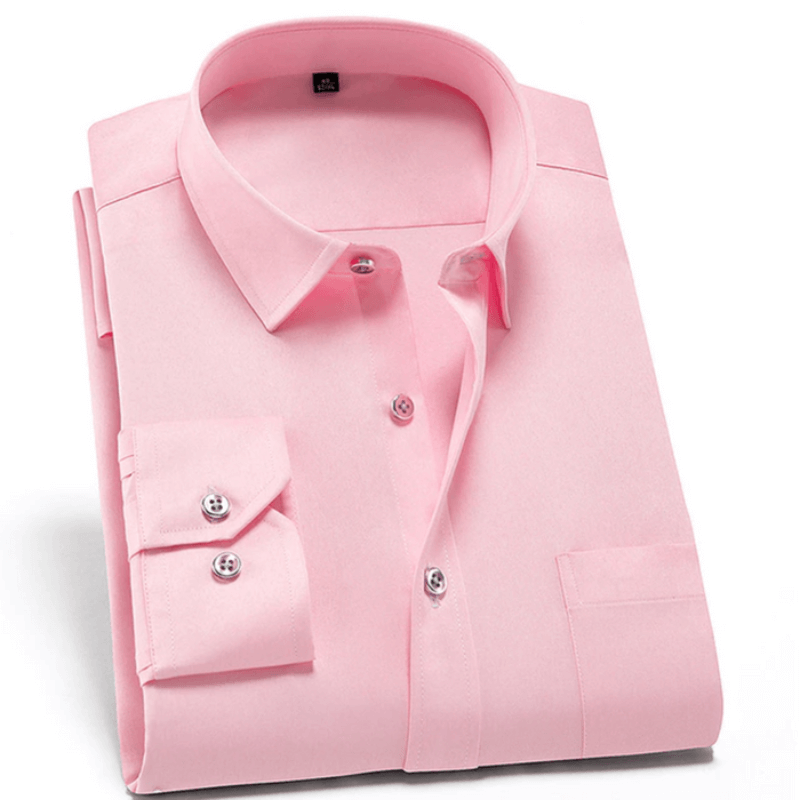 Chemise à plis rose