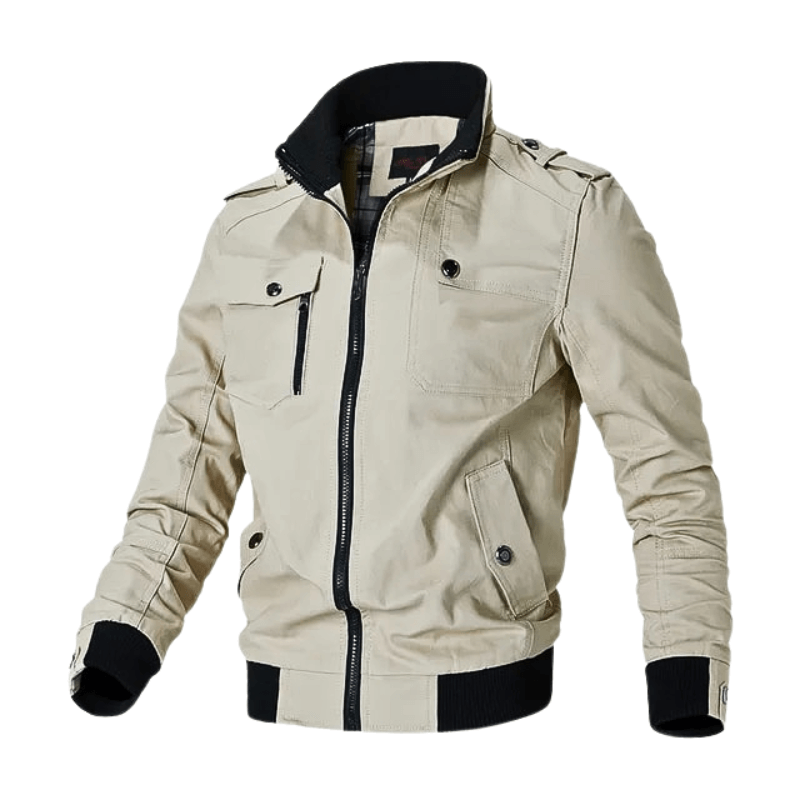 Veste homme kaki style sport
