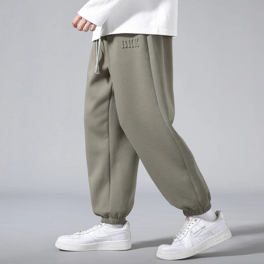 Pantalon de jogging en polaire ajusté pour hommes