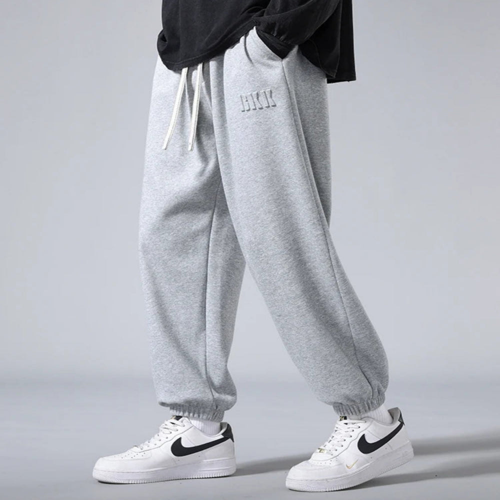 Pantalon de jogging en polaire ajusté pour hommes