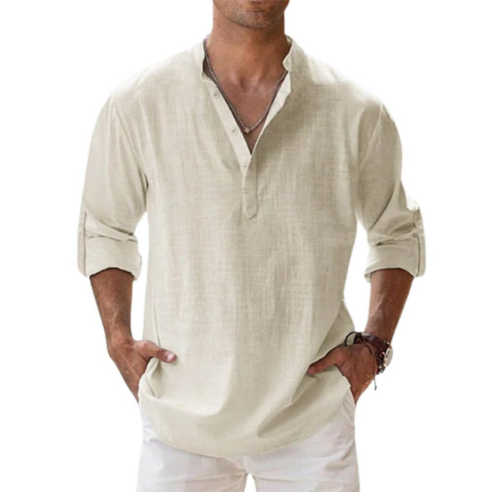 Chemise d'été élégante homme – coupe décontractée et look estival