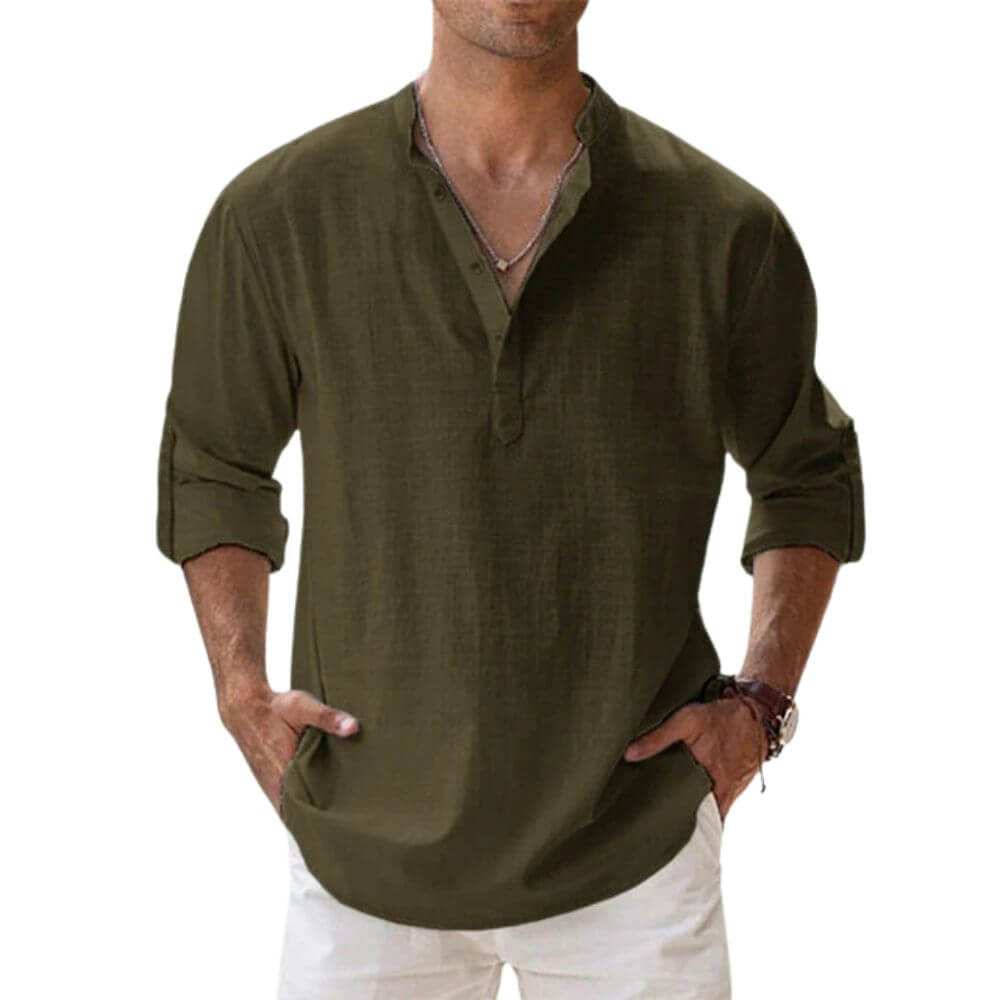 Chemise d'été élégante homme – coupe décontractée et look estival