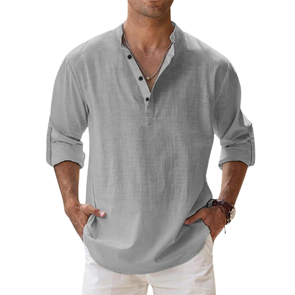 Chemise d'été élégante homme – coupe décontractée et look estival