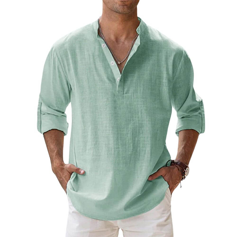 Chemise d'été élégante homme – coupe décontractée et look estival