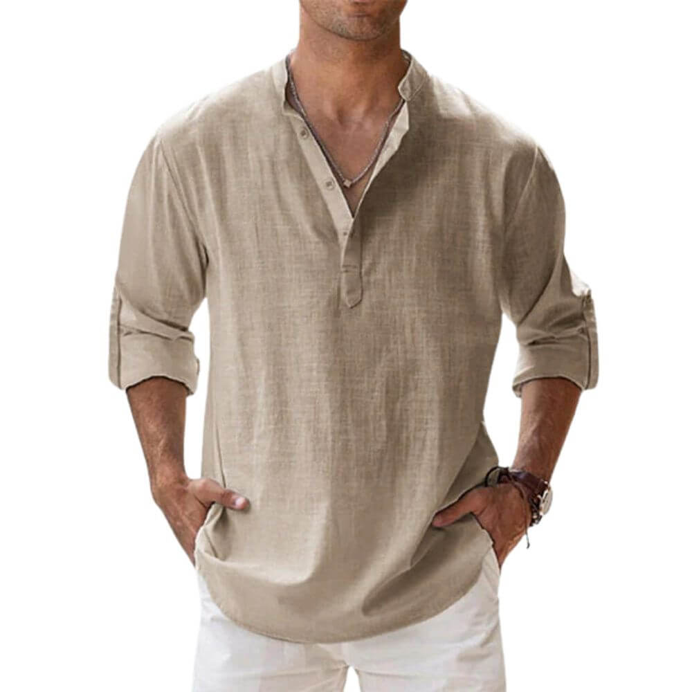Chemise d'été élégante homme – coupe décontractée et look estival