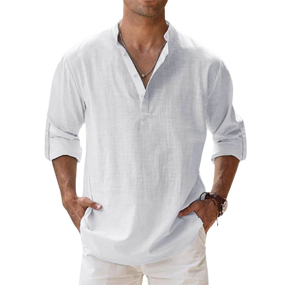 Chemise d'été élégante homme – coupe décontractée et look estival